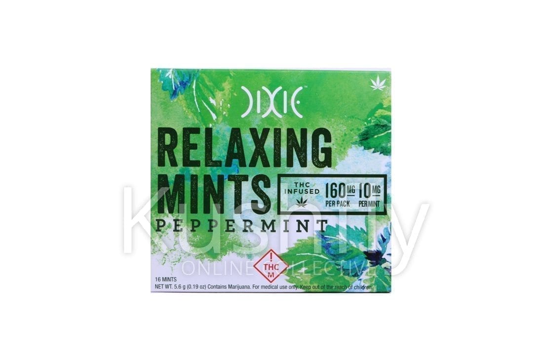 Dixie Relaxing Cannabis Mints Papermint