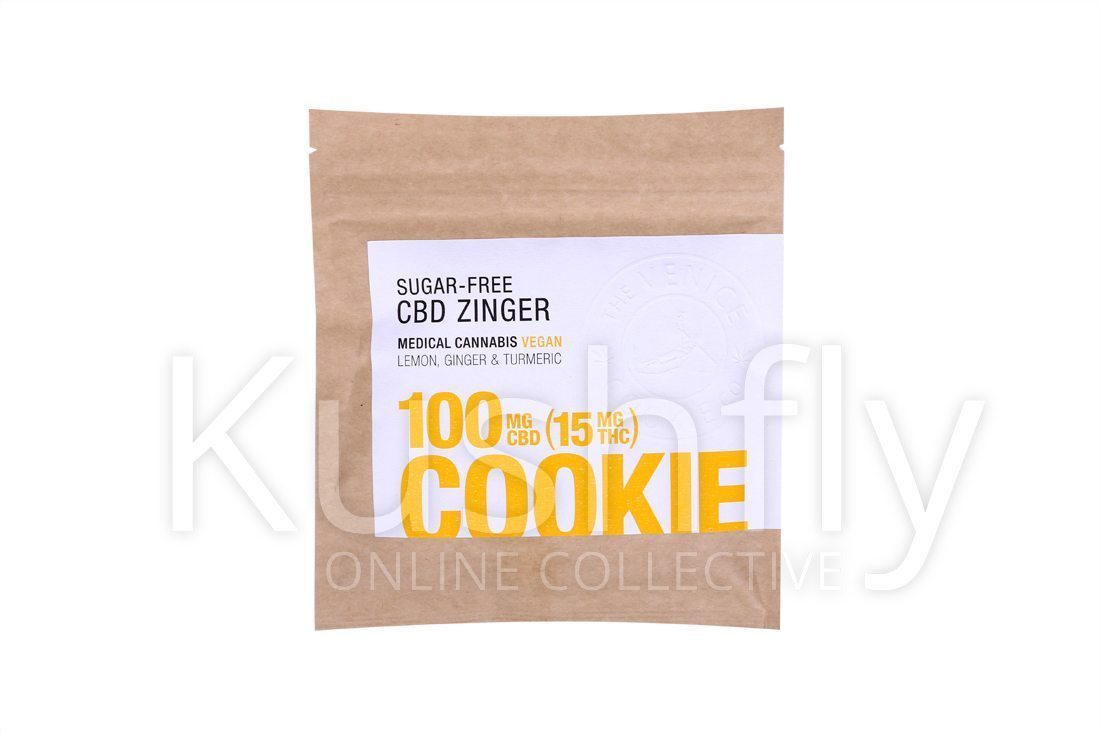 Venice Cookie Company Sugar Free CBD zinger 15 mg THC/100 mg CBD