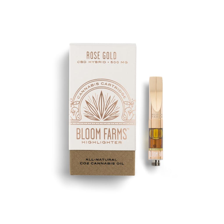 Bloom Farms Rose Gold CBD Hybrid Cartridge Delivery in Los Angeles.