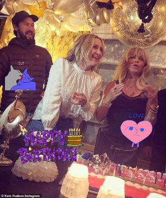 Kate Hudson Enjoys 40th Birthday Party