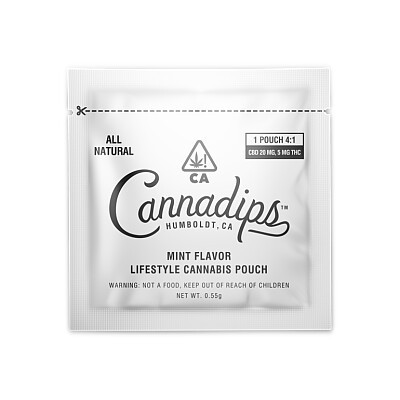 Cannadips Mint 4:1 CBD High Dose Single Pouch delivery in los angeles