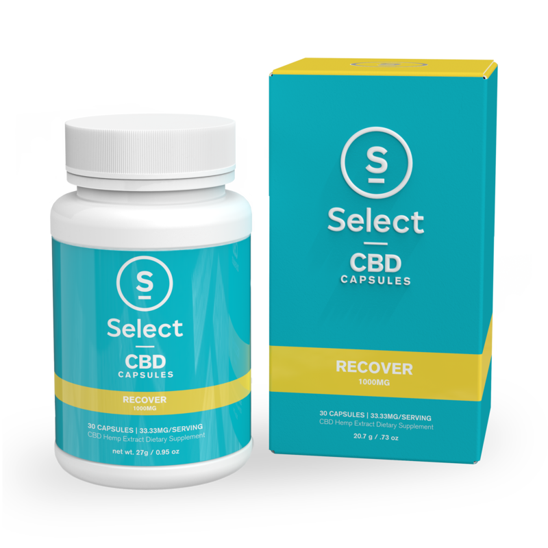 Select CBD Soft Gel Capsules-Recover delivery in Los Angeles