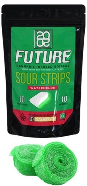 Sour Watermelon Strips 500mg THC delivery in los angeles