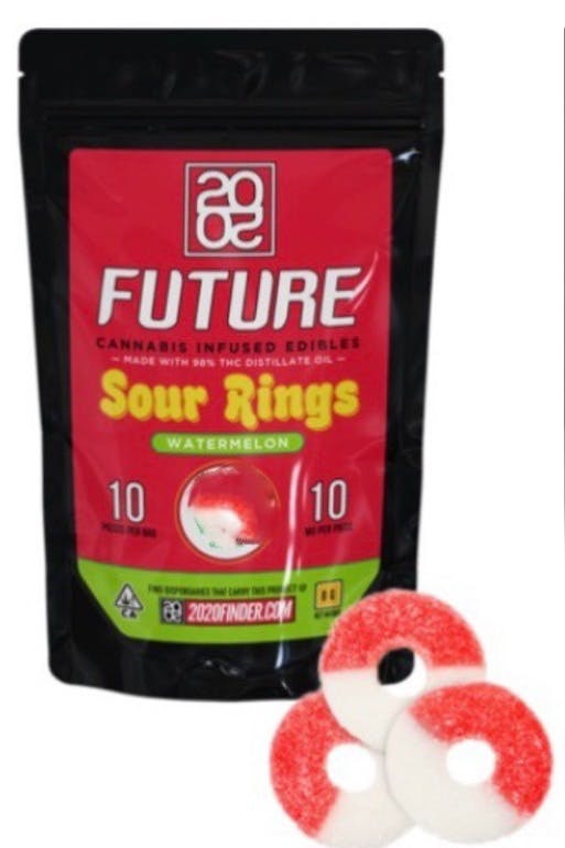 2020 Sour Rings Watermelon 100mg