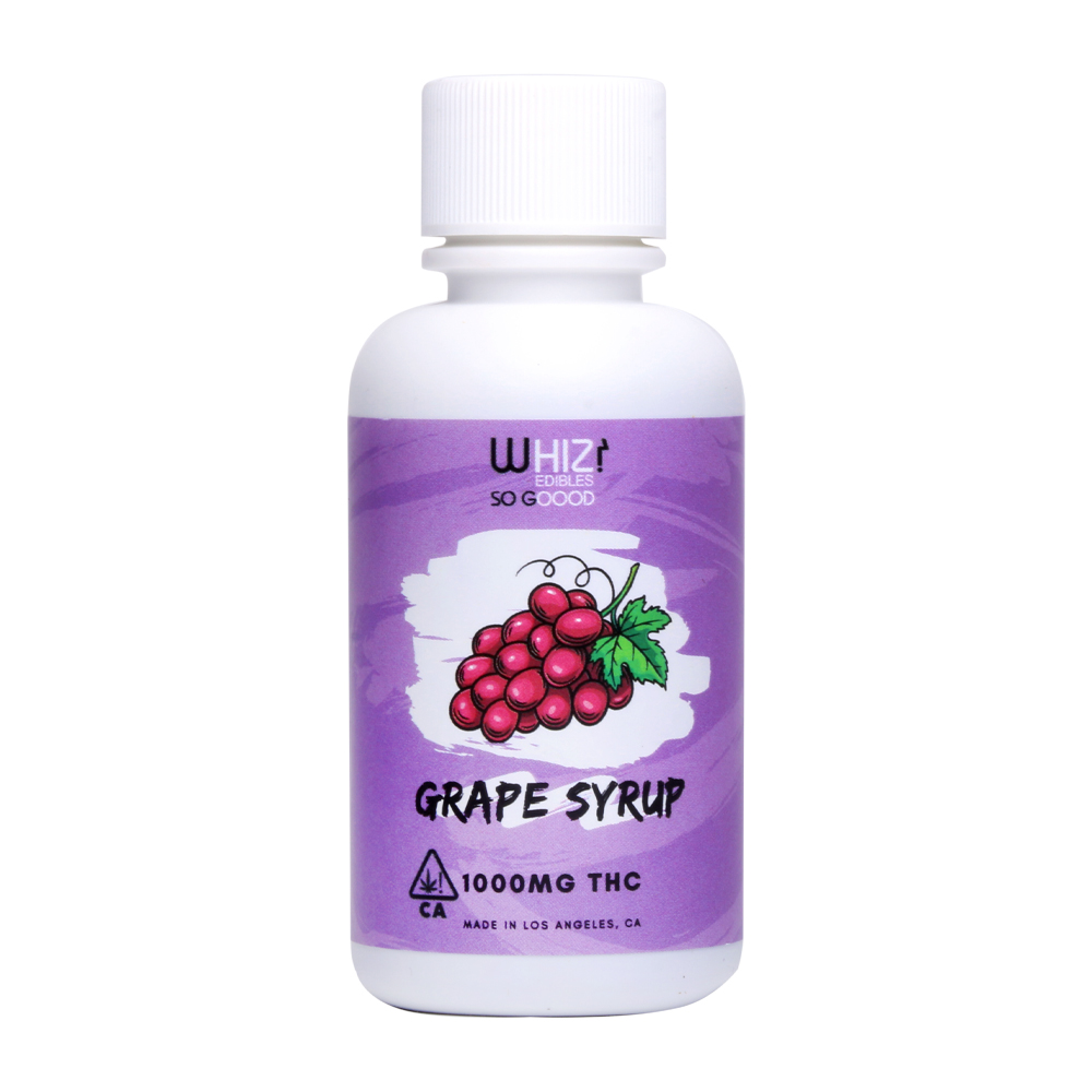 Whiz Edibles Grape Kush Syrup 1000mg THC