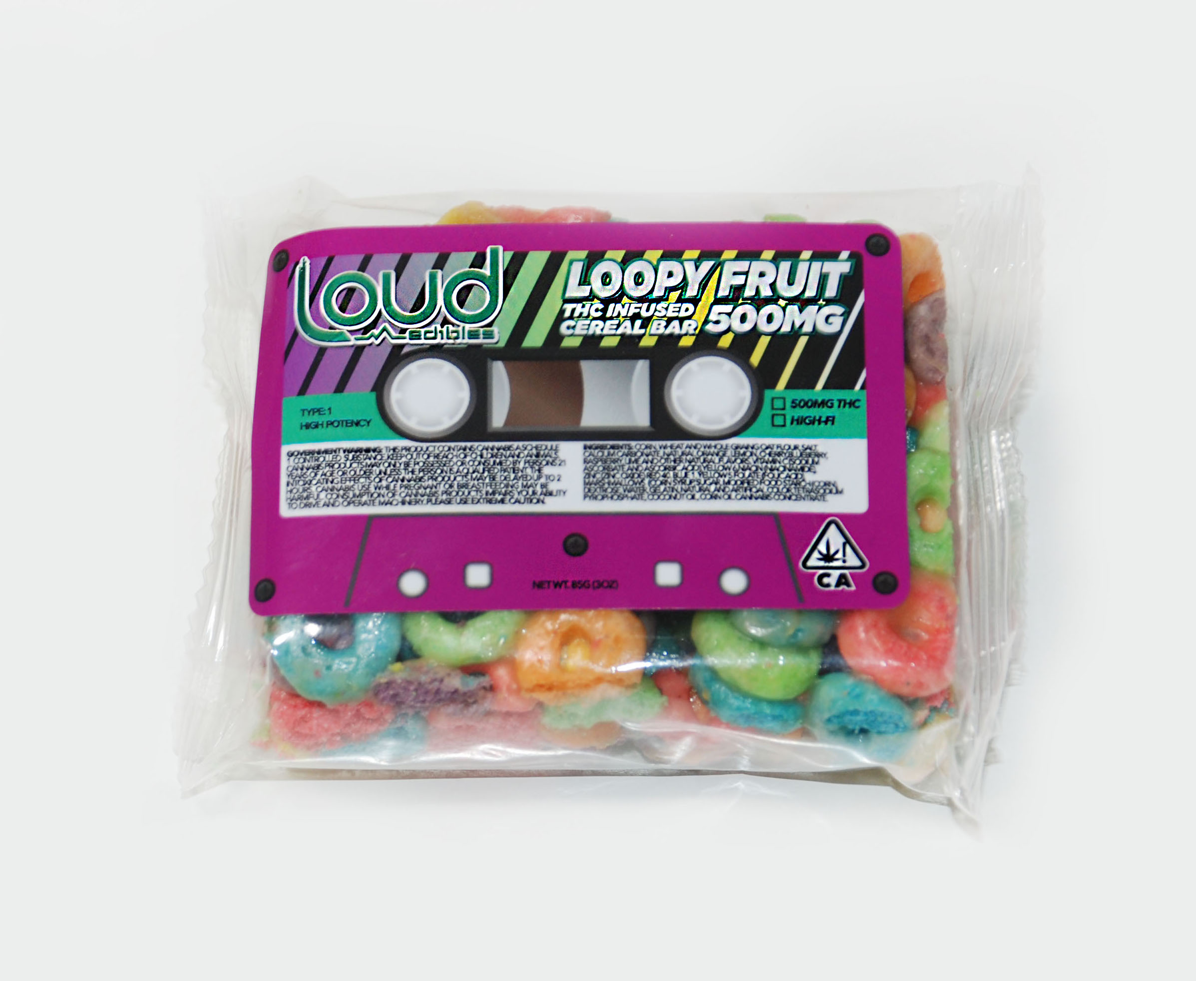 Loud Edibles Loopy Fruit Cereal Bar delivery in Los Angeles