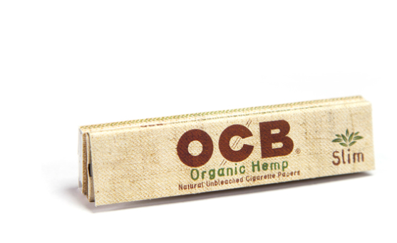 OCB Organic Hemp Slim King Size Papers+Tips 32 Leaves