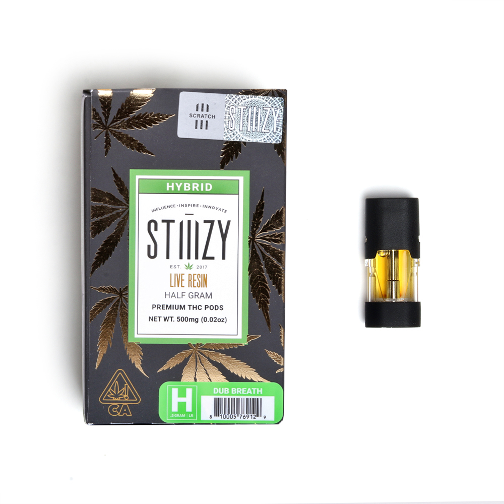 Stiiizy Live Resin Pod Dub Breath .5g Delivery in Los Angeles