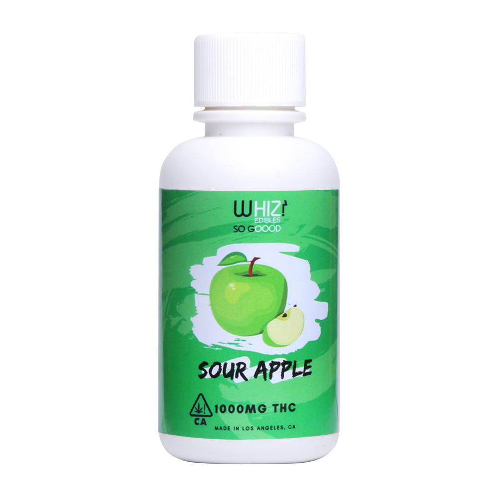 Whiz Edibles Sour Apple Kush Syrup delivery in Los Angeles