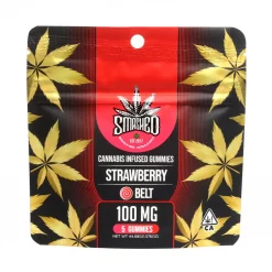 Smashed Strawberry Belt 100mg THC Edible Gummy