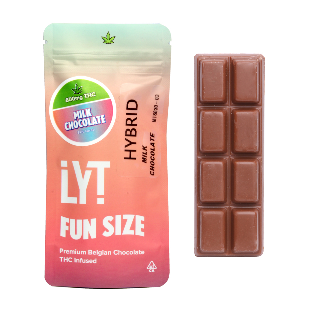 Lyt Milk Chocolate Fun Size Hybrid Edibles Delivery In Los Angeles