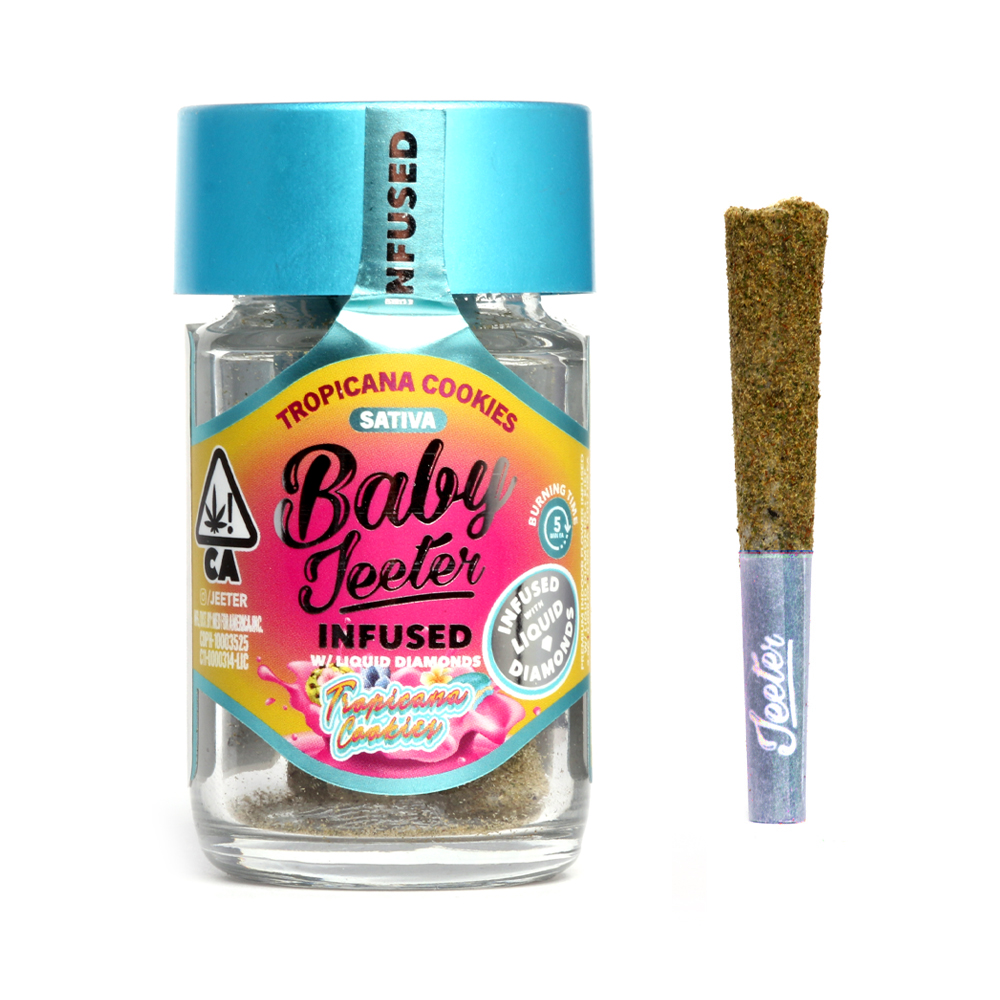 Baby Jeeter Tropicana Cookies 5 Pack Infused with Liquid Diamonds delivery in los angeles