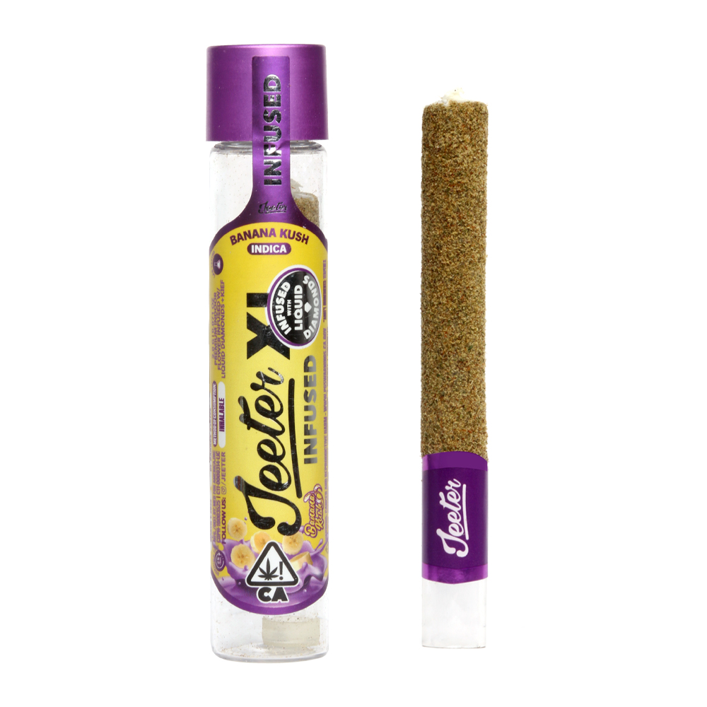 Jeeter XL Banana Kush Indica Preroll delivery in Los Angeles