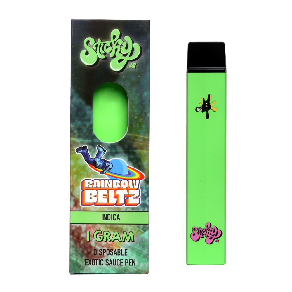 Sticky Rainbow Beltz Disposable exotic sauce pen delivery in Los Angeles