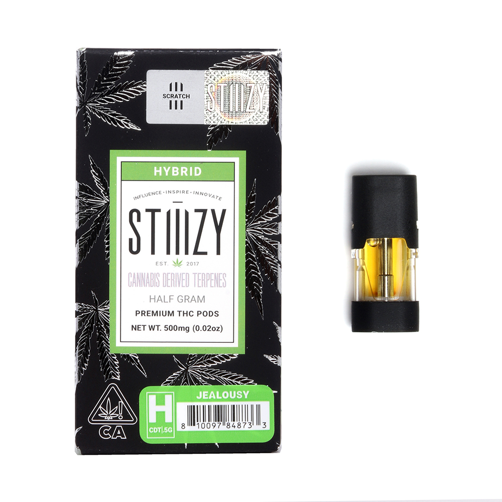 Stiiizy Premium THC Pod Cannabis Derived Terpenes Jealousy .5g delivery in Los Angeles