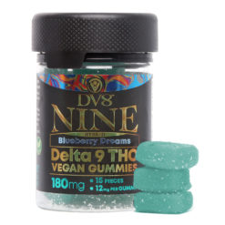 DV8 Delta 9 THC Blueberry Dreams Vegan Gummies 180mg