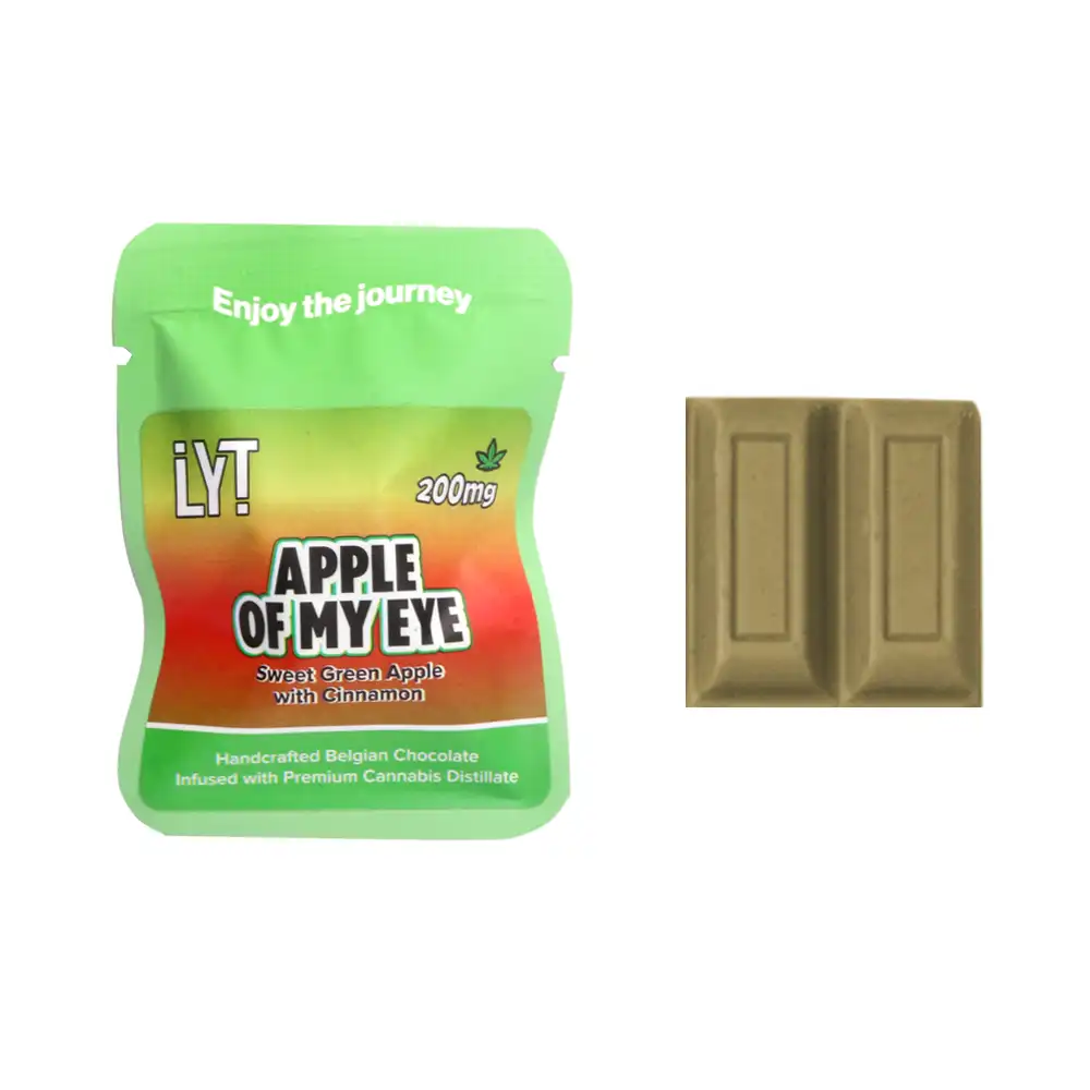 LYT Apple of My Eye Chocolate Bar 200mg thc edibles delivery in Los Angeles