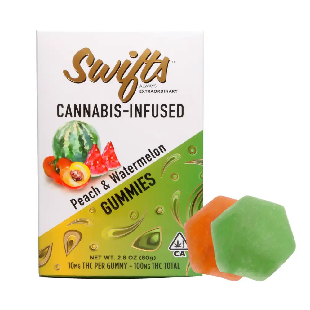 Swifts Cannabis-Infused Gummies - Peach & Watermelon