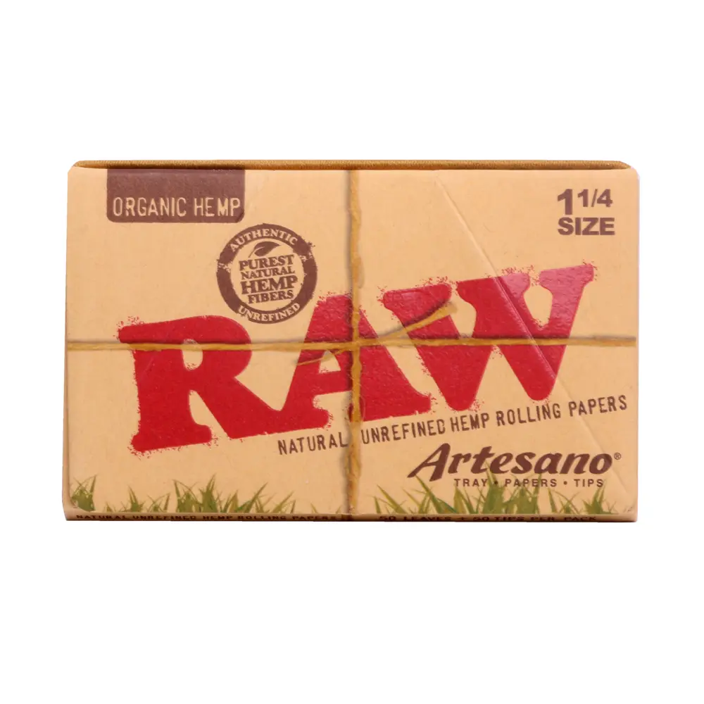 Raw Organic Hemp Artesano 1-1/4 (Tray + Papers + Tips)
