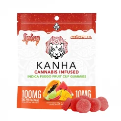 Kanha Cannabis Infused Indica Fuego Fruit Cup Gummies
