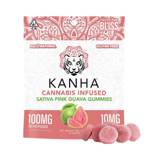 Kanha Cannabis Infused Sativa Pink Guava Gummies