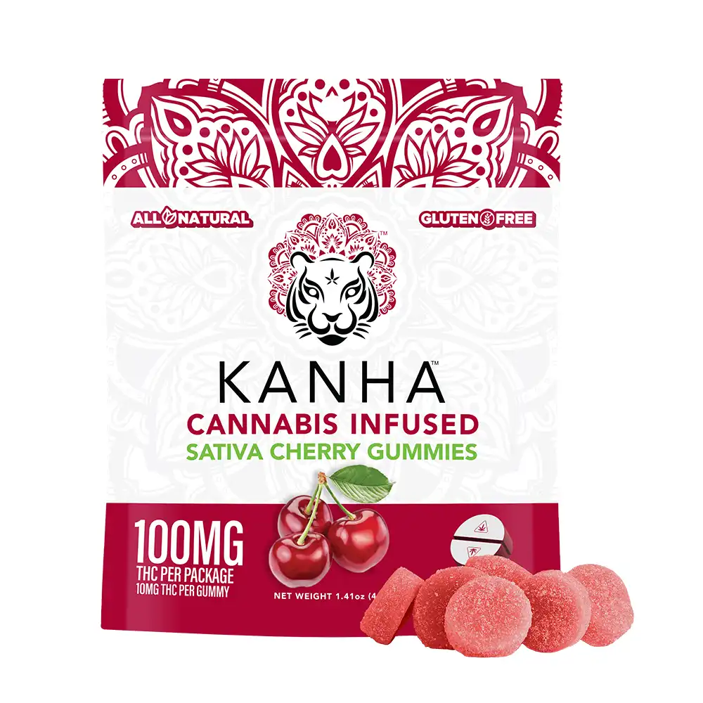Kanha Cannabis Infused Sativa Cherry Gummies
