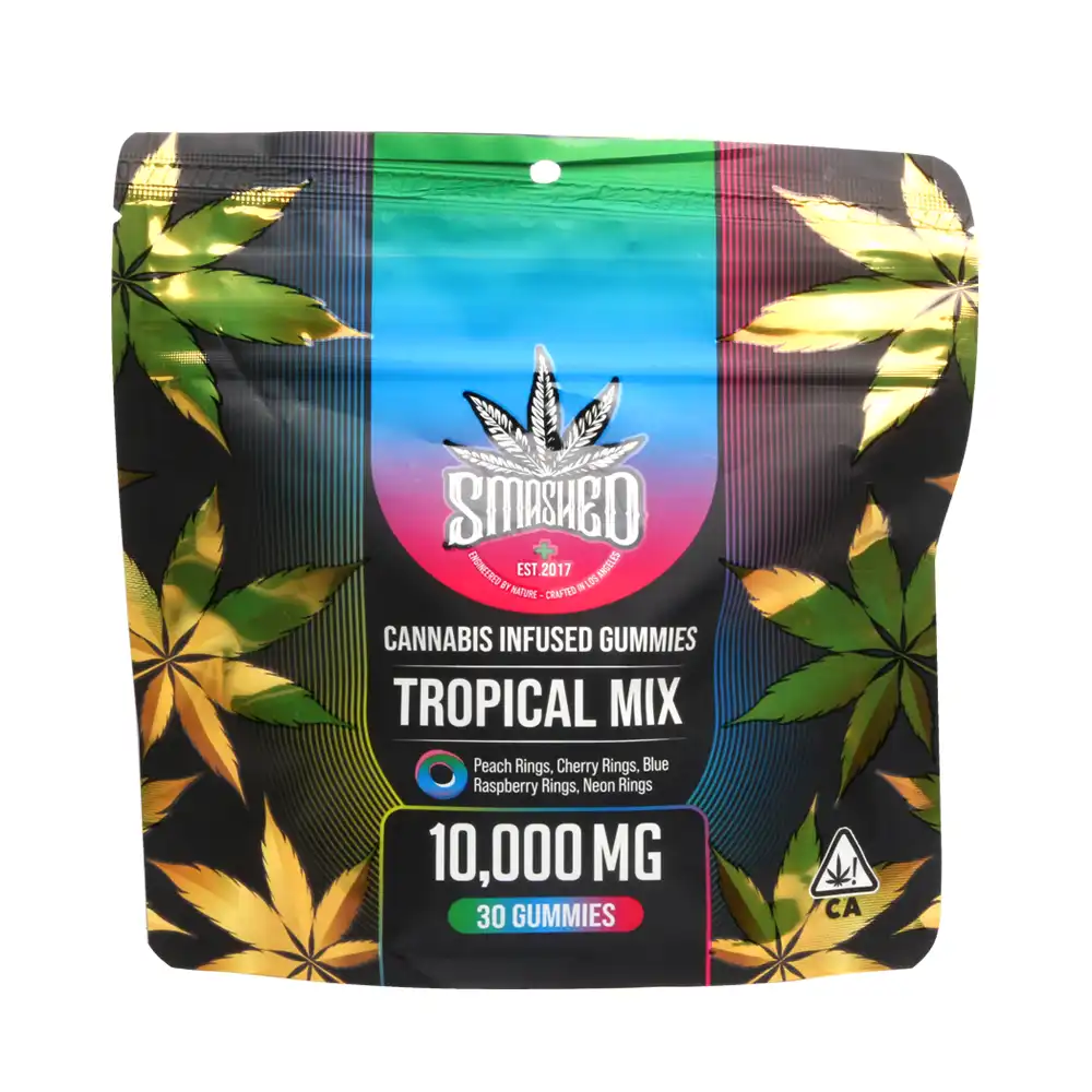 smashed tropical mix gummies 10000mg THC delivery los angeles