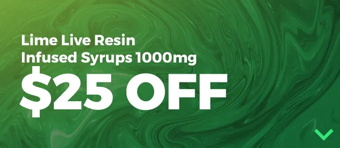 $25 OFF Lime Live Resin Infused Syrups 1000 mg