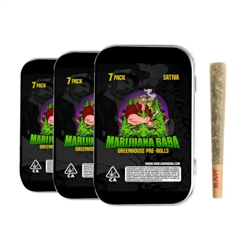 Marijuana Baba Greenhouse 7 pack Preroll Delivery in LA