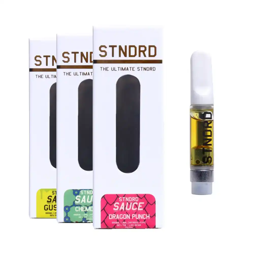 STNDRD Sauce Live Resin Cartridges